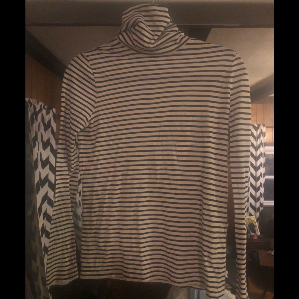 J Crew striped turtleneck 🙌